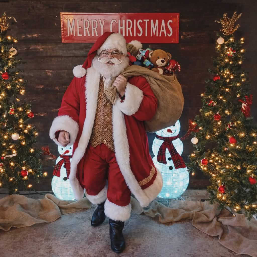 Santa at a community event