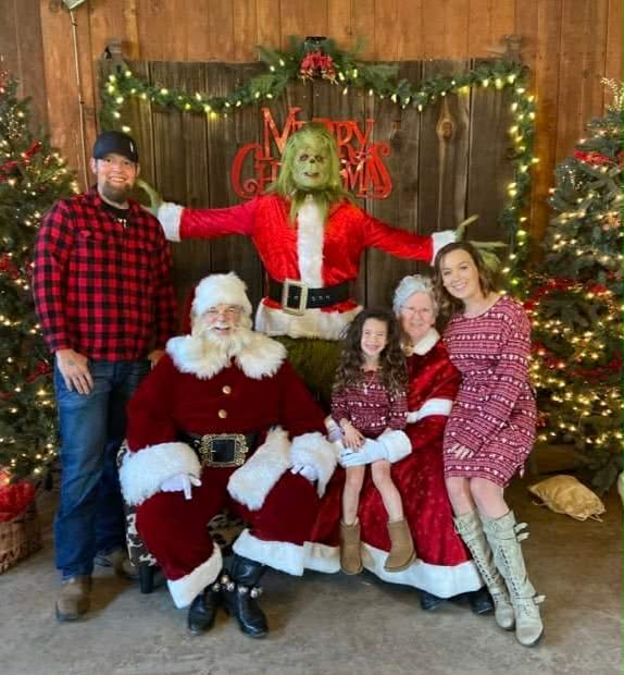 Santa at a holiday gathering